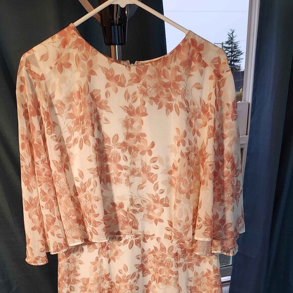 Ralph Lauren Dresses & Skirts - Floral Georgette Cape Gown